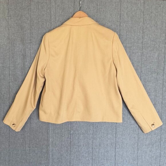 Madewell The Petite Caldwell Short Blazer in Drapeweave: in Desert Dune Size M - Picture 6 of 12